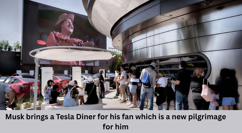 Musk brings a Tesla Diner for his fan which is a new pilgrimage for him. Musk brings a Tesla Diner for his fan which is a new pilgrimage for him.