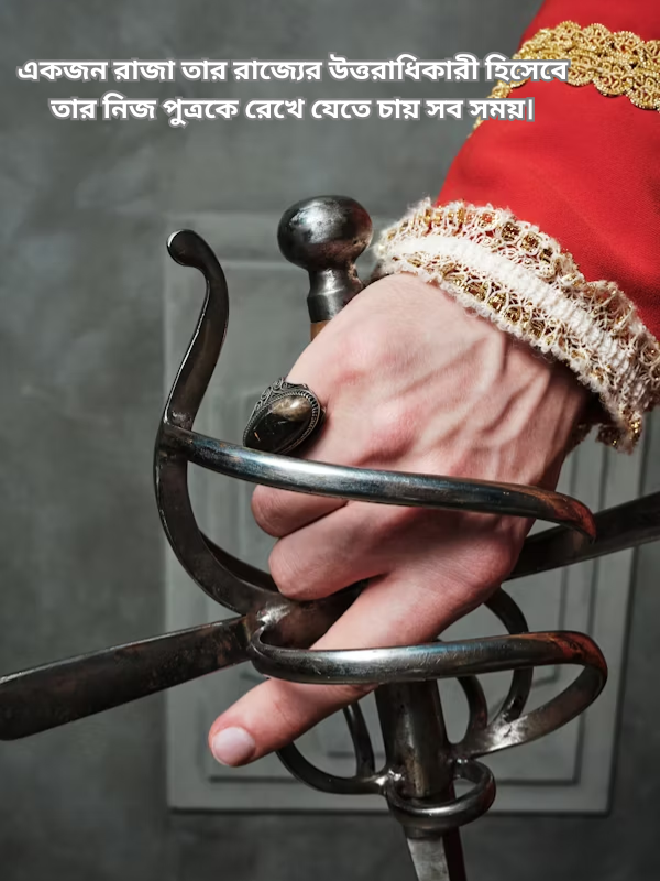 একজন রাজা তার রাজ্যের উত্তরাধিকারী হিসেবে তার নিজ পুত্রকে রেখে যেতে চায় সব সময়। Image.png
