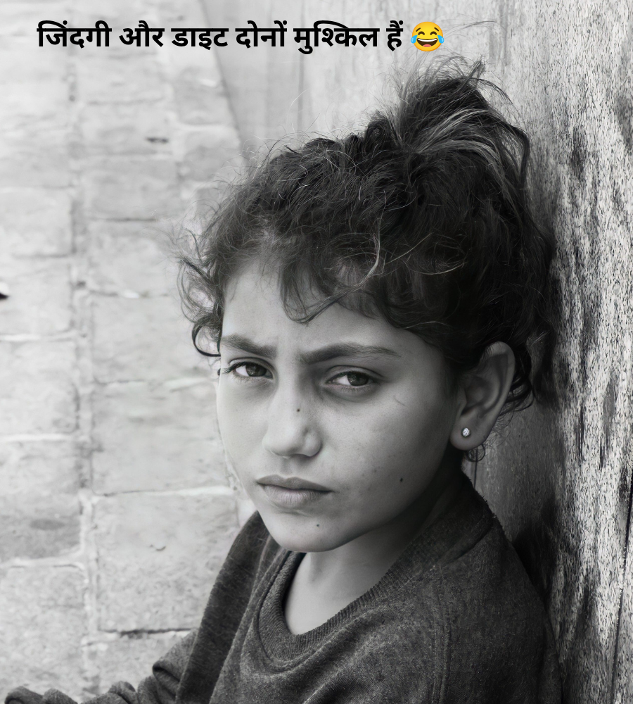 Funny One Line Hindi Captions Image